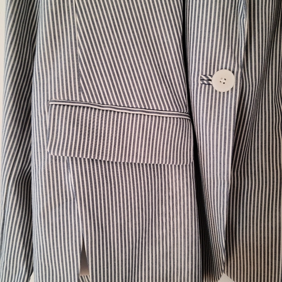 Lane Bryant Striped One Button Blazer - Picture 5 of 6